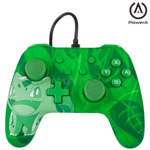 باور ايه بوكيمون ذراع تحكم الألعاب السلكية المحسنة لجهاز الألعاب نينتندو سويتش - بولباسور أوفرغرو