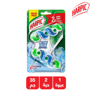 هاربيك أكتف فريش منظف المرحاض برائحة غابات الصنوبر- 2 × 35 جم