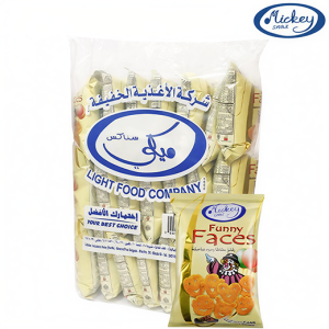 ميكي رقائق بطاطا على شكل وجوه ضاحكة طعم الباربكيو - 20 × 19.2 جم