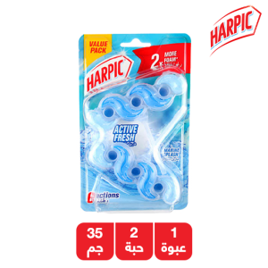 هاربيك أكتف فريش منظف المرحاض برائحة مارين سبلاش - 2 × 35 جم
