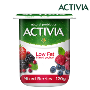 أكتيفيا زبادي مشكل بالتوت لايت - 120جم