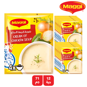  ماجي شوربة كريمة الدجاج - 12 × 71 جم