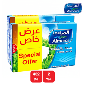 المراعي جبنة بالقشطة قطع - 2 × 432 جم