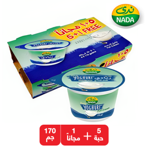 ندى زبادي كامل الدسم - 5 + 1 مجانا × 170 جم