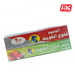 فتوح الكويت رقائق ألمونيوم 450 جم × 30 سم + بلاستيك شفاف 30 متر
