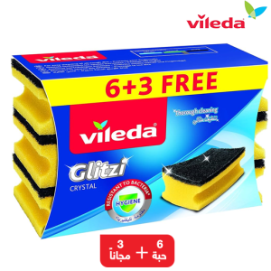 فيليدا اسفنجة تنظيف جليتزي كريستال - 6 حبة + 3 مجانا