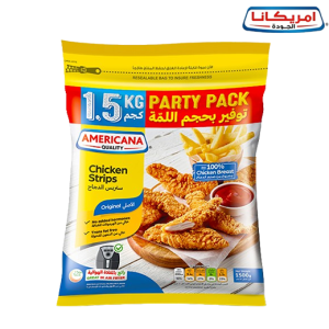 أمريكانا ستربس الدجاج خالى من الألوان الصناعية - 1.5 كجم