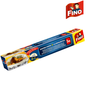 فينو ألمنيوم فويل مع ورق خبز ( 2 في 1) - 5 متر