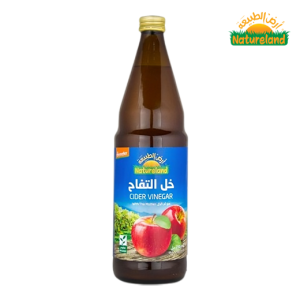 ارض الطبيعة خل التفاح الطبيعى العضوي - 750 مل