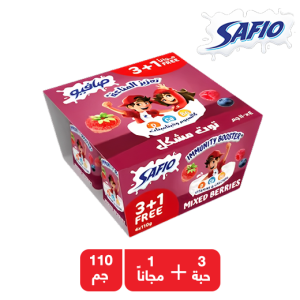 صافيو زبادي التوت - 3 + 1 مجانا × 110 جم