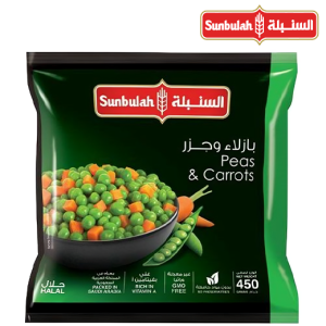 السنبلة بازلاء وجزر مجمدة - 450 جم