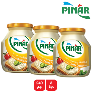 بينار جبنة شيدر مطبوخة قابلة للدهن 3 × 240 جم