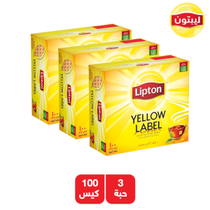 ليبتون شاي العلامة الصفراء - 3 × 100 كيس