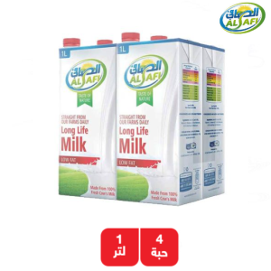 الصافي حليب قليل الدسم طويل الأمد - 4 × 1 لتر