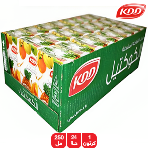 كي دي دي عصير الكوكتيل - 24 × 250 مل