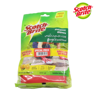 سكوتش برايت قفازات للاستعمال الخارجي قوة فائقة - وسط